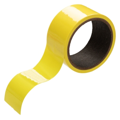 Желтый скотч для связывания Bondage Tape - 18 м. - фото, цены